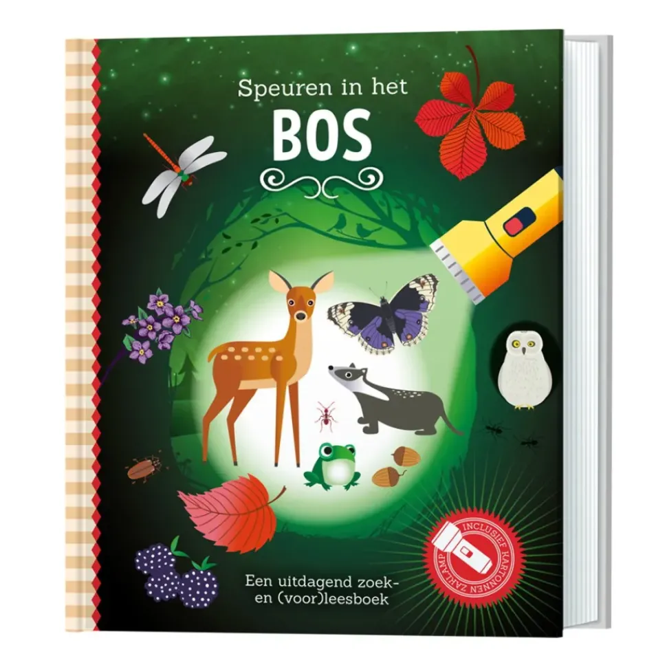 Zaklampboek Speuren in het bos